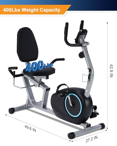 Recumbent Exercise Bike for Seniors with 400LB Capacity M8602