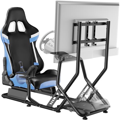 ARES WING Racing Simulator Cockpit with Monitor Mount and Seat P60837