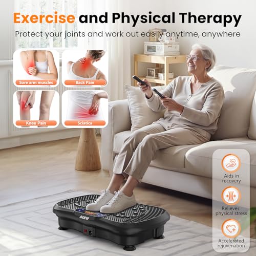 AXV Vibration Plate Fitness Platform Exercise Machine for Full Body Workout Q37919