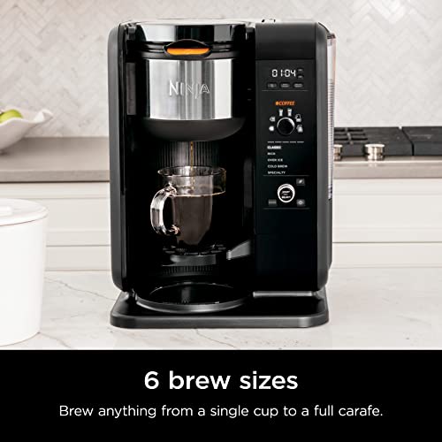 Ninja Hot and Cold Brewed System, Tea & Coffee Maker, 50 oz Thermal Carafe, Black B9176