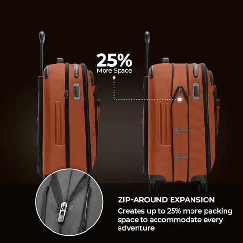 Briggs & Riley 22" Carry On Expandable Spinner - Softside Luggage, Black G487462