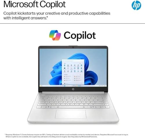 HP 14" Student Laptop, Intel N150, 16GB RAM, 256GB Storage, Win11, Natural Silver O471033