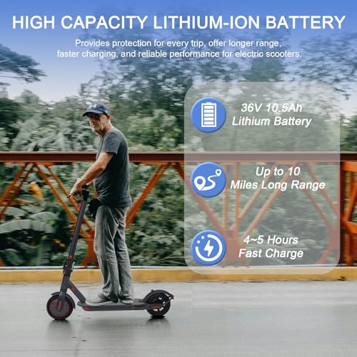 350W Adult Electric Scooter with 8.5" Solid Tires and Dual Braking System V200