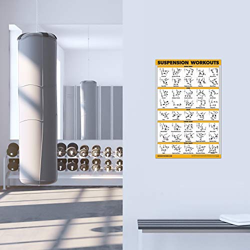 Exercise Workout Poster Set - 10 Pack Laminated 18" x 24" I677828