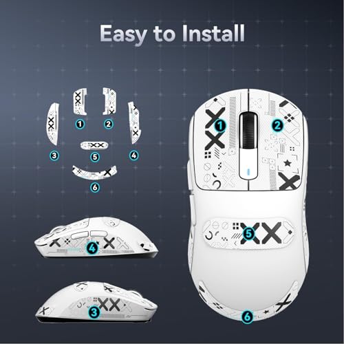 ATTACK SHARK X3 Wireless Gaming Mouse, 49g Ergonomic, PAW3395 26K DPI, White C238377