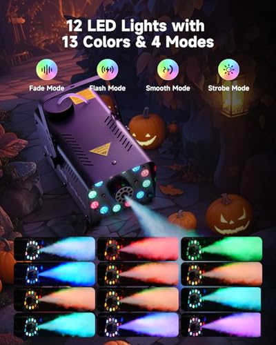 Donner 600W Fog Machine with LED Lights and Wireless Remote T87719