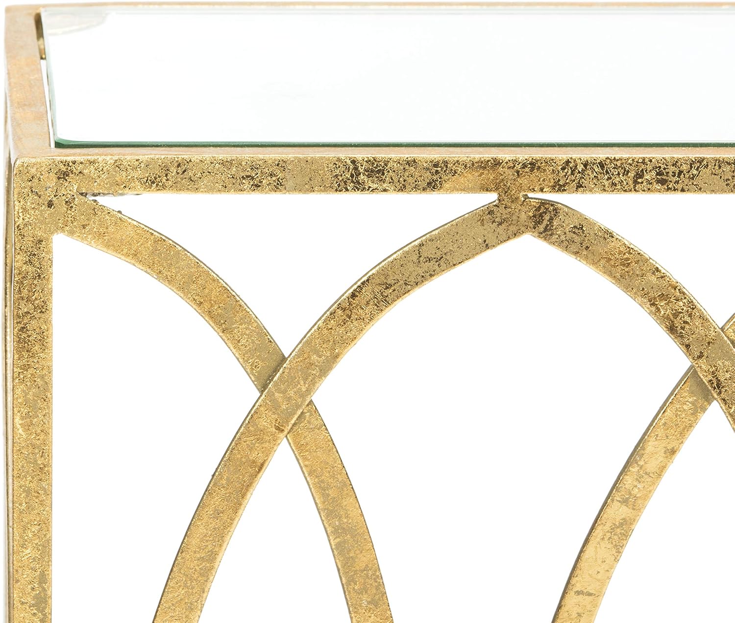 Safavieh Home Carina Gold Foil Glass Console Table S95666