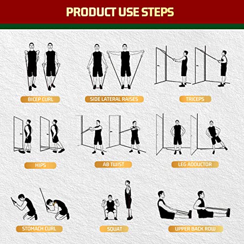 VEICK Resistance Bands with Handles for Home Workout O75059