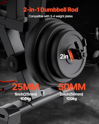 VEVOR 800lbs Adjustable Weight Bench Press for Home Gym Strength Training E67387