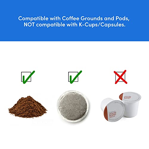 Elite Gourmet EHC113 Personal Single-Serve Coffee Maker with Thermal Travel Mug, Black B70143