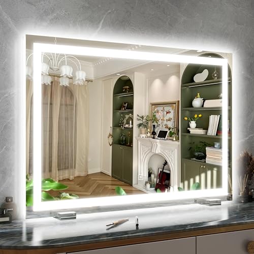 Vanity Mirror with Lights, 12.6"×15" LED Makeup Mirror, Touch Control Dimmable D52089