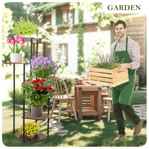 3-Tier Wooden Plant Stand for Indoor Outdoor Flower Pot Display Y623