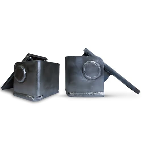 Heavy Duty 2Pcs Dump Truck Trailer Body Hinges - Greasable Weld-On Solid Steel Dump Trailer Hinges