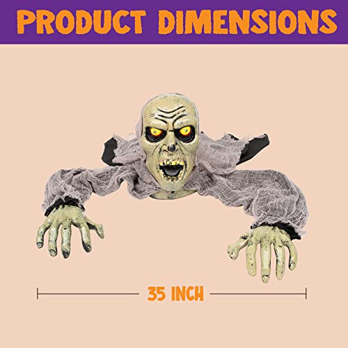 JOYIN Zombie Halloween Decoration Outdoor with Sound and Flashing Eyes Z38508