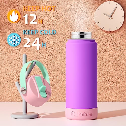 Fimibuke Kids Insulated Water Bottle 18oz with Straw, 2 Pack Ocean Life X374824