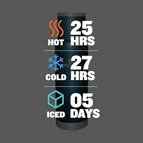 Stanley Adventure-To-Go Vacuum Bottle 25 oz Wide Mouth Insulated Stainless Steel Thermos, Blue Glow D5617