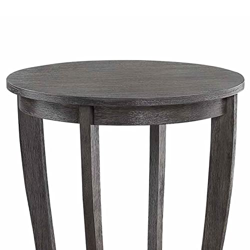 American Heritage Round End Table, Black U219