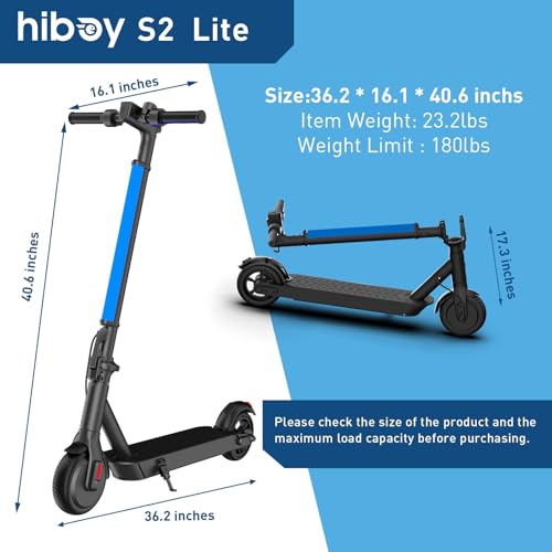 Hiboy Electric Scooter, 350W Motor, 13 MPH, Foldable, UL 2272 Certified H307320
