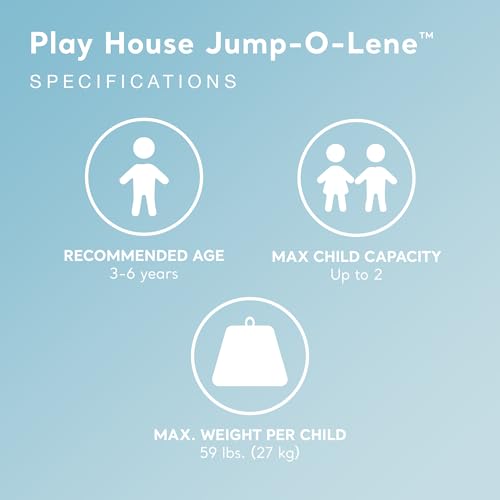 Intex Inflatable Jump-O-Lene Trampoline Bounce House with Crawl-Thru Door & Net N630746
