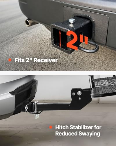 VEVOR 70" x 30" x 6" Hitch Cargo Carrier, 500 lbs Capacity, Folding for 2" Receiver I3546