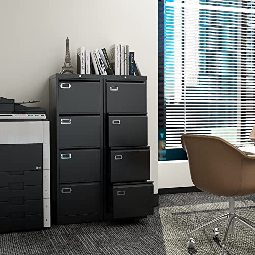 2 Drawer Vertical File Cabinet with Lock for Letter Size, Steel Office Storage Y50014