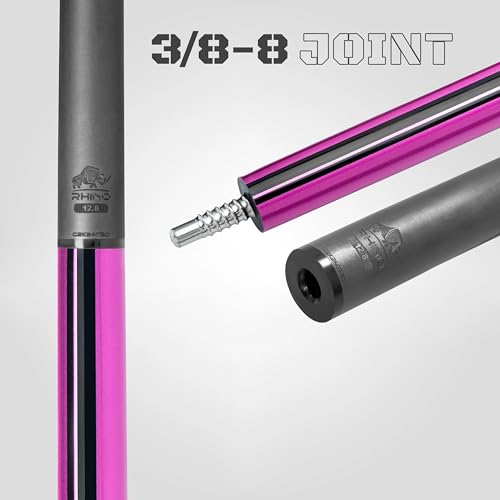 RHINO Nebula 2 Pool Cue - Carbon Fiber Shaft, Composite Butt, 12.4mm B23495