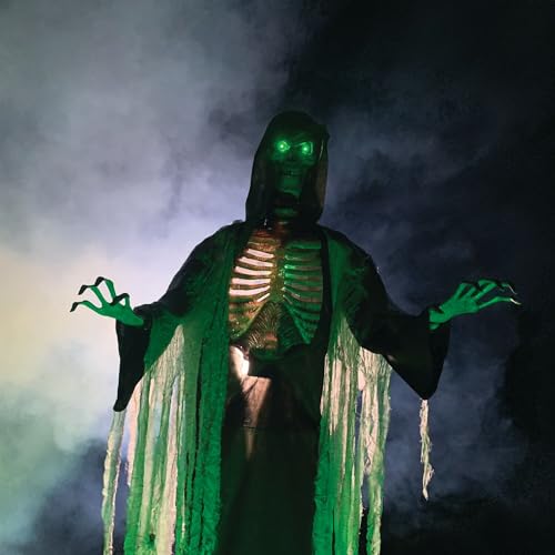 Haunted Hill Farm Motion-Activated 7.5-Ft. Smoldering Ghoul Animatronic Halloween Decoration N1475