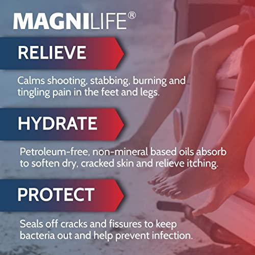 MagniLife Pain Relieving Foot Cream with Beeswax and Eucalyptus, 4oz U628795