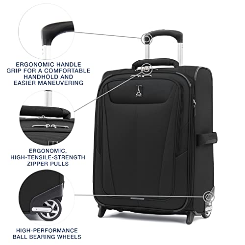 Travelpro Maxlite 5 Softside Expandable 2 Wheel Carry-On Luggage, Burgundy, 22-Inch Q6258