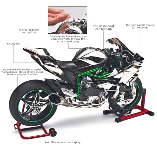 Die Cast Motorcycle 1:6 Scale Kawasaki H2R Alloy Racing Model L8357