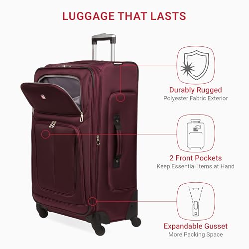 SwissGear Sion Softside Expandable Luggage, Black, 29-Inch C81483