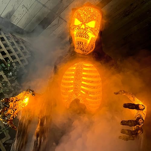 Haunted Hill Farm Motion-Activated 7.5-Ft. Smoldering Ghoul Animatronic Halloween Decoration N1475