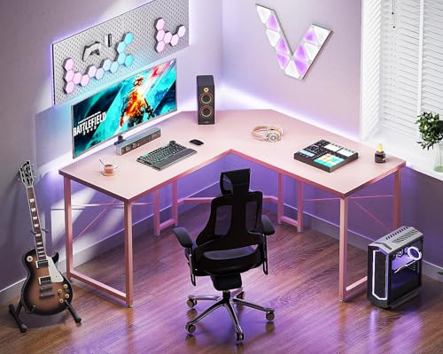 Casaottima L Shaped Gaming Desk Corner Desk for Home Office, 51 Inch, Black M173778