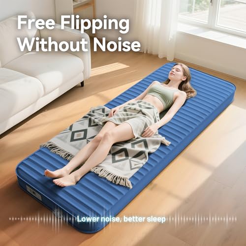 Self Inflating 4" Memory Foam Sleeping Pad with Built-in Electric Pump for Camping C265