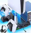 PS5 Stand with Dual Controller Charger for PlayStation 5 Disc & Digital Console W89004
