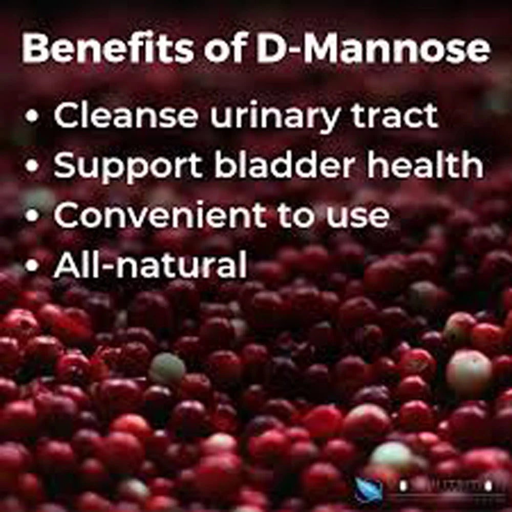 D-Mannose 1500mg Herbal Supplement 180 Capsules by Vitamins Because Z682966