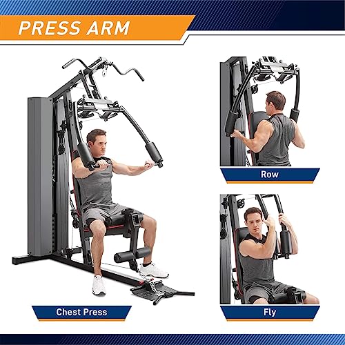 Marcy Multifunctional Workout Station Home Gym with 200lbs Weight Stack N979142