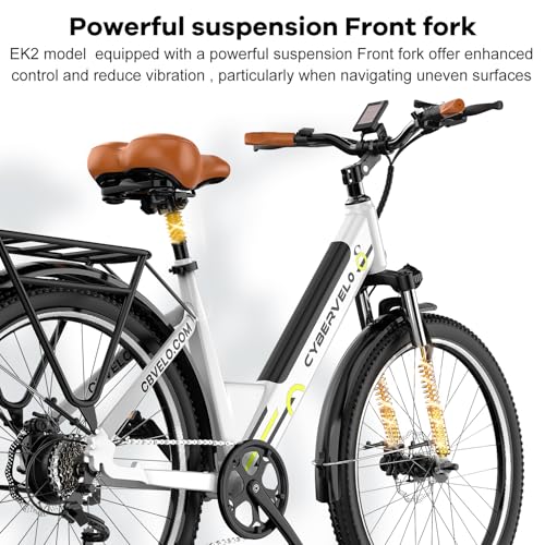 1000 Peak Electric Bike for Adults, 80 Miles Removable Battery, 26" 7-Speed D960