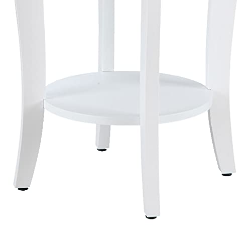 American Heritage Round End Table, Black U219