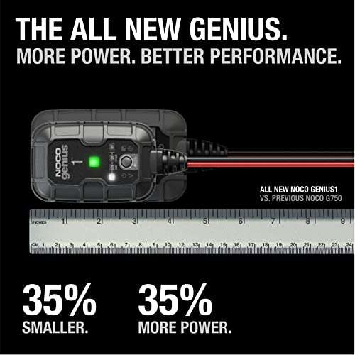 NOCO GENIUS1 1A 6V/12V Smart Battery Charger and Maintainer W805