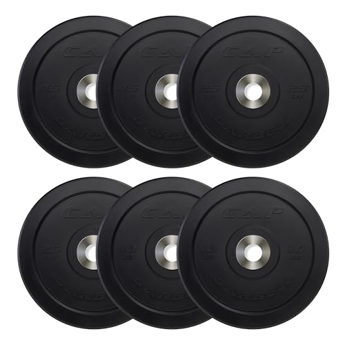 CAP Barbell 2-Inch Olympic Bumper Plate Weight Set O371151