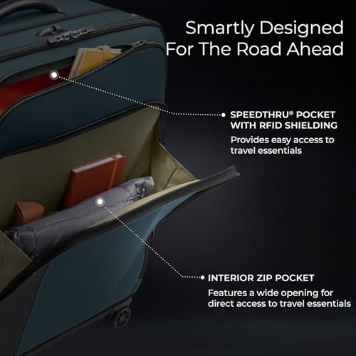 Briggs & Riley 22" Carry On Expandable Spinner - Softside Luggage, Black G487462