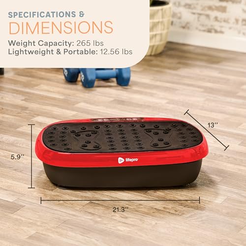 Lifepro Vibration Plate Exercise Machine with Magnetic Acupoints for Full Body Fitness P3479
