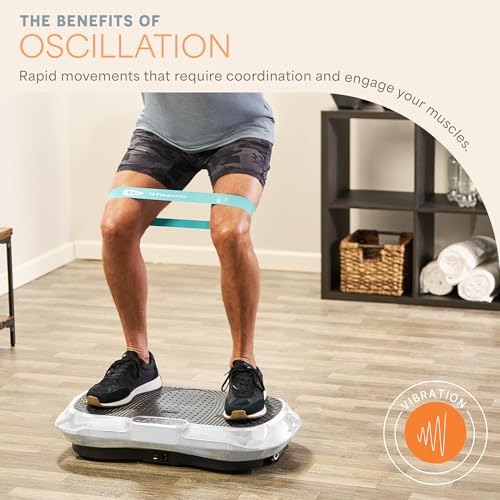 Lifepro Waver Vibration Plate Exercise Machine with Loop Bands V797593
