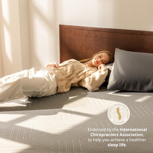EGOHOME 14 Inch King Size Memory Foam Mattress, Cooling Copper Gel, Medium Firm L623776