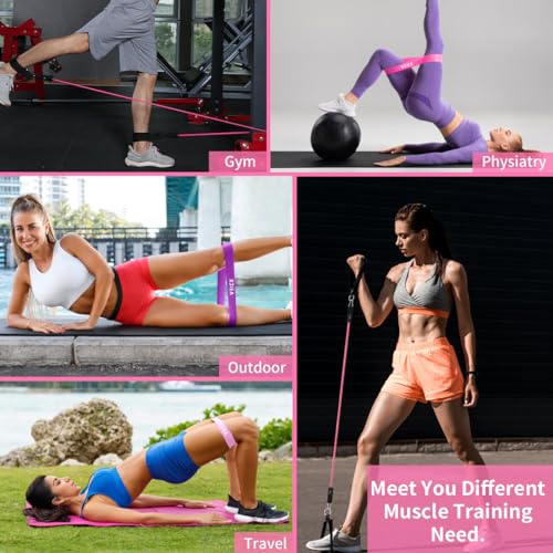 VEICK Resistance Bands with Handles for Home Workout O75059