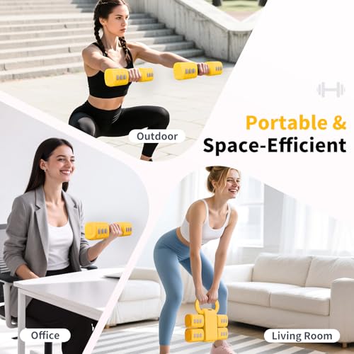 2-in-1 Adjustable Dumbbells Set for Home Gym Exercise H9792