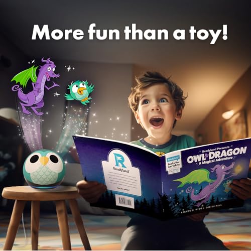 Amazon Echo Dot Kids (newest model) with parental controls, includes 1 year of Amazon Kids+, Owl E6968