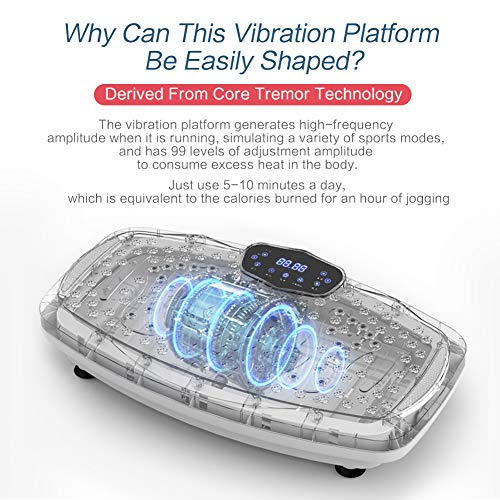Vibration Plate Exercise Machine for Whole Body Workout at Home Y726505