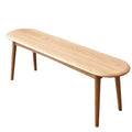 Solid Wood Dining Bench, Skinny Rectangular Dining Bench, Table Bench, Bench for Entryway, Bedroom, Living Room, Kitchen Room, Oak (Original wood color, 47.24)